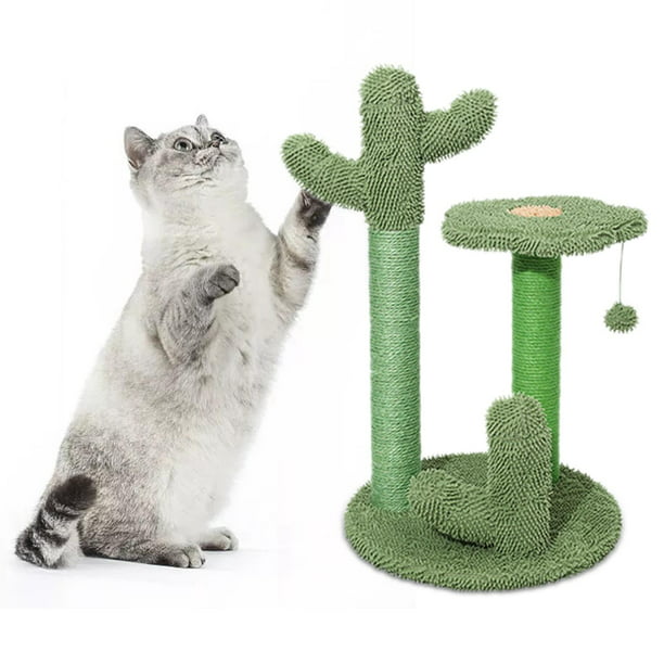 Árbol Rascador para Gatos Altura 53 cm Torre para Gatos 4 en 1 con