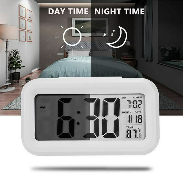Comprar Reloj despertador con pilas Fecha Día Multifuncional