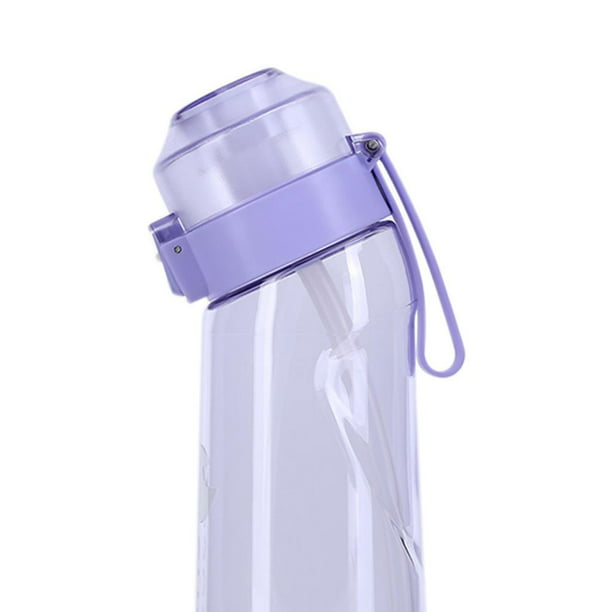 Botella de agua con sabor de 650 ml con pajita para beber más taza  reutilizable de agua (púrpura) Wdftyju Para Estrenar