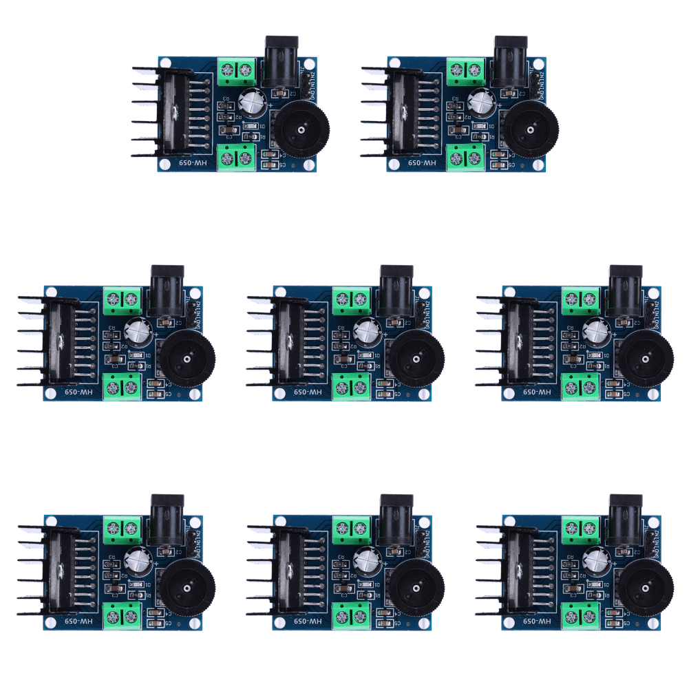 Modulo Amplificatore Audio TDA7266 3-18V 7W+7W Doppio Canale – Pronto Per Altoparlanti 4-8Ω, Con Potenziometro Volume E Protezioni, 45x33mm