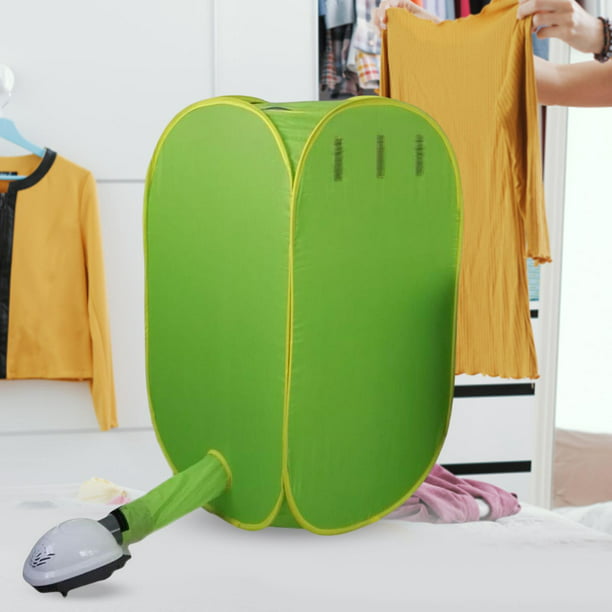 Mini Secadora, Secadoras de Ropa Portátiles ABS Acero Inoxidable 300W  Silencioso para Dormitorio (Verde) 