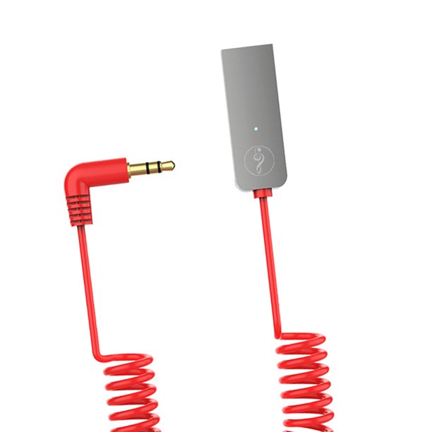 Baseus-Adaptador AUX Bluetooth, cable dongle para coche, conector