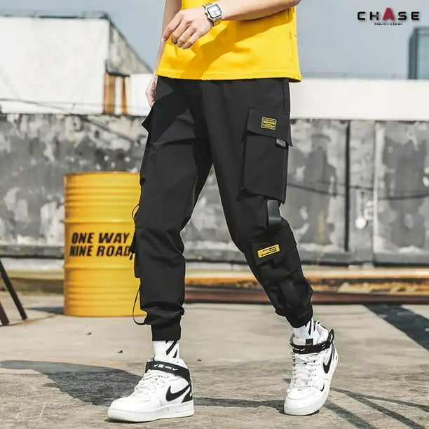 CHASE Pantalones Harem Joggers casuales para hombre Hip Hop pantalones de  carga Multi-bolsillo 41Bpangjing