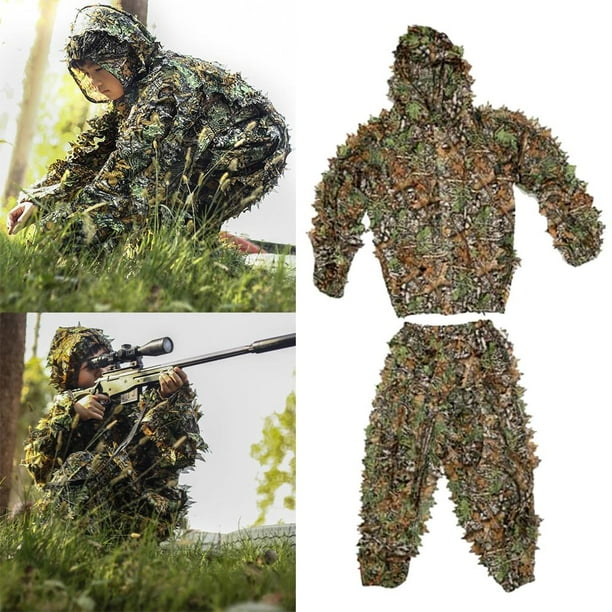 Niños Paquete 3 Camuflaje Militar Disfraz Soldado Traje Camisa Pantalones  Tapa