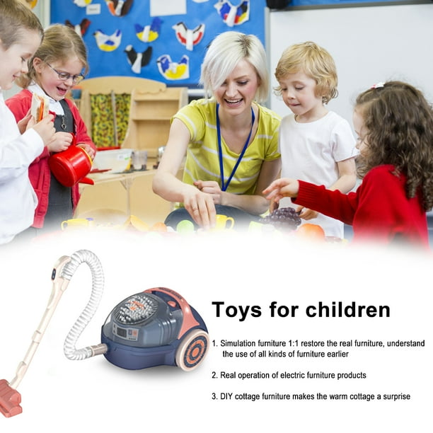  Aspiradora de juguete para niños, aspiradora eléctrica