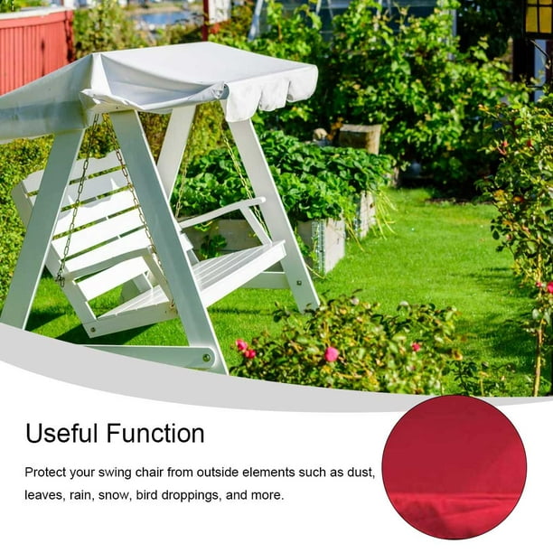 Moyic Funda para silla columpio impermeable a prueba de polvo cubiertas de  repuesto para techo de verano Protector de cojín para exteriores patio de  Jardín y Patio Rojo Moyic HA064686-06