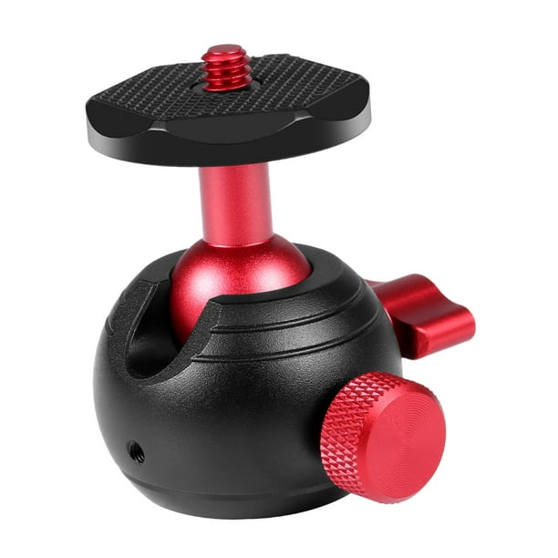 Adaptador de montaje de trípode para teléfono celular + mini cabeza de bola  giratoria de 360 grados con tornillo de 1/4 pulgadas, compatible con