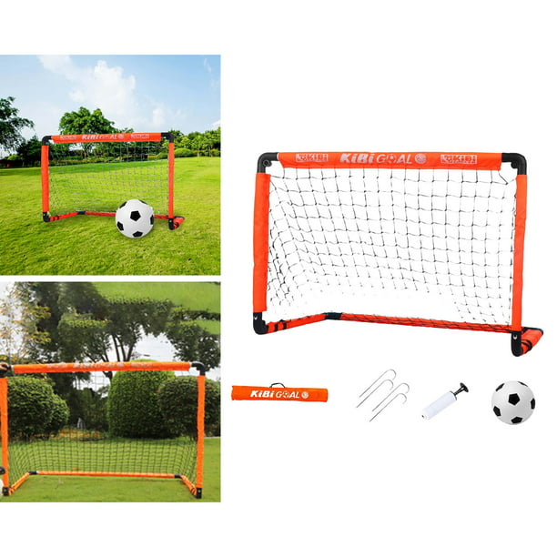  Portería de fútbol para niños, red de entrenamiento de fútbol  plegable para interiores, fácil instalación (tamaño : 35.4 x 23.6 x 19.7  in) : Deportes y Actividades al Aire Libre