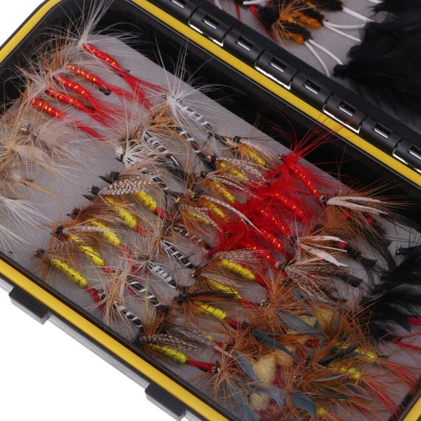 Croch 60pcs 120pcs Fly Fishing Dry Flies