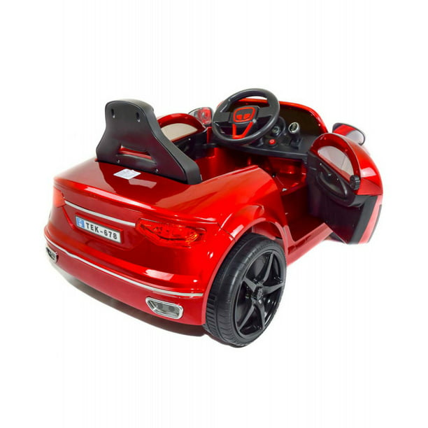 Carro Montable Eléctrico Para Niños Tek-696-Rojo Control Remoto