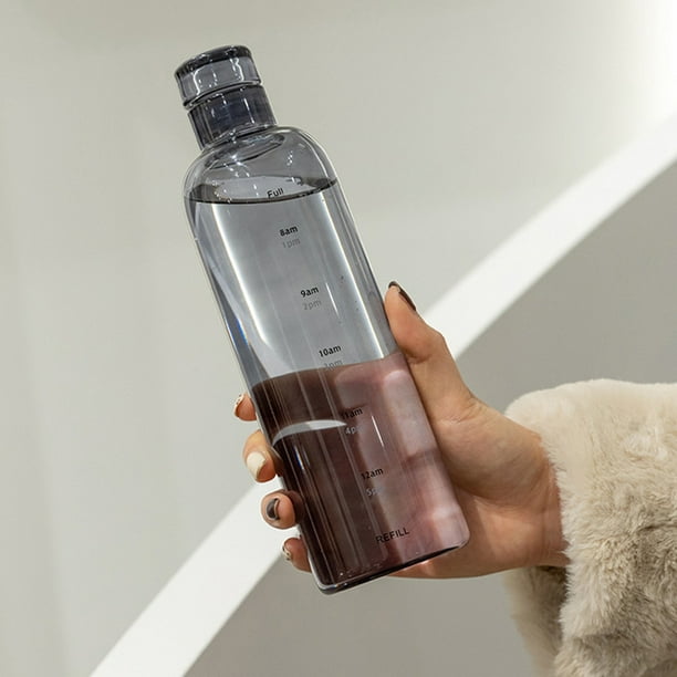 Botella de agua de cristal 500ml (500 ml, Transparente, Body : Glass; Lid :  PP, 260g) como regalos-publicitarios en