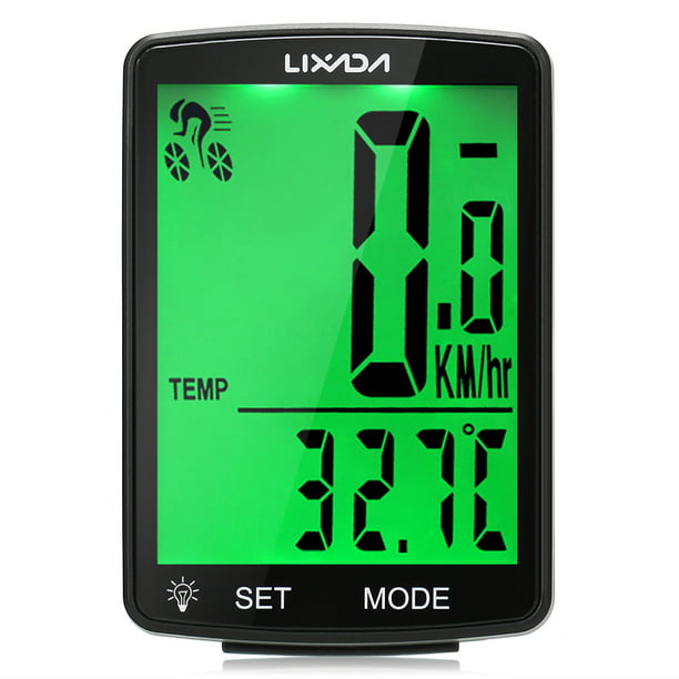 Cuentakilómetros Bici LIXADA Ordenador de bicicleta inalámbrico Pantalla  LCD multifuncional Ordenado Lixada Cuentakilómetros Bici