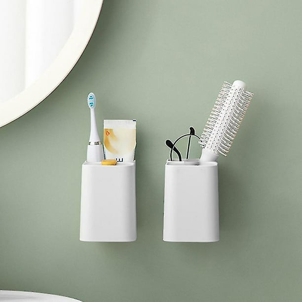 Vaso de cepillo de dientes magnético Vaso de baño multiusos montado en la  pared irrompible TUNC Sencillez