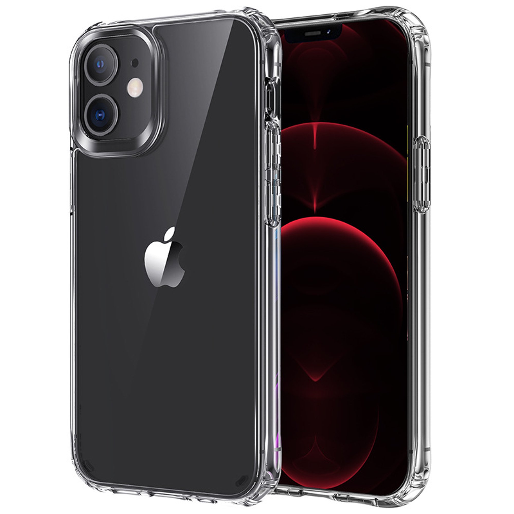 piezas de vidrio templado compatibles con iPhone X/iPhone XS, transparente  oso de fresa Electrónica