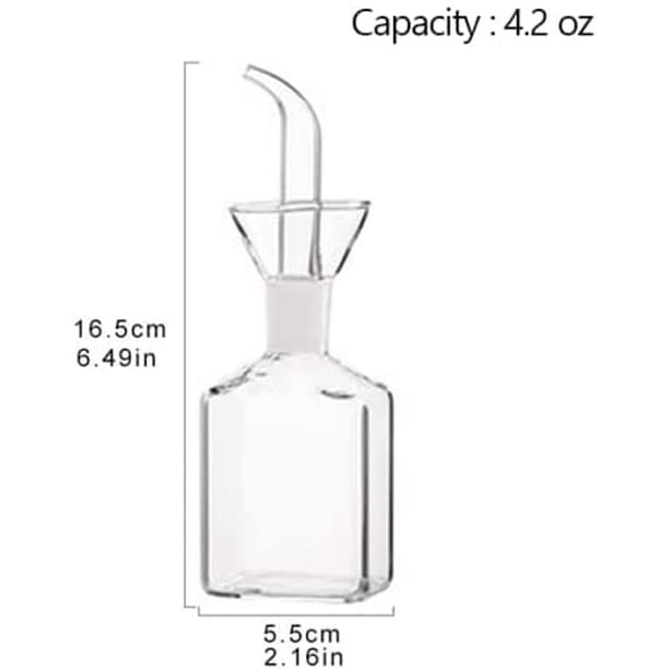 Aceitera Botella Cristal 630Ml, Dosificador Vinagre Y Aceite, Botella  Cristal Gran Capacidad, Dosificador Aceite Oliva Grande (2 Packs) ZMDECQNA