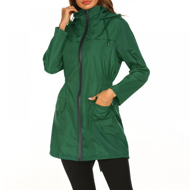 Avoogue - Chaquetas de lluvia para mujer, diseño ligero, con capucha, para  exteriores, impermeables, cortavientos