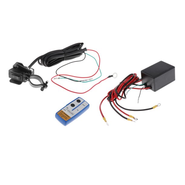 Interruptor de telemando Inalámbrico de Cabrestante Eléctrico de 2x 12V  para Camión ATV SUV Cola Control remoto del cabrestante