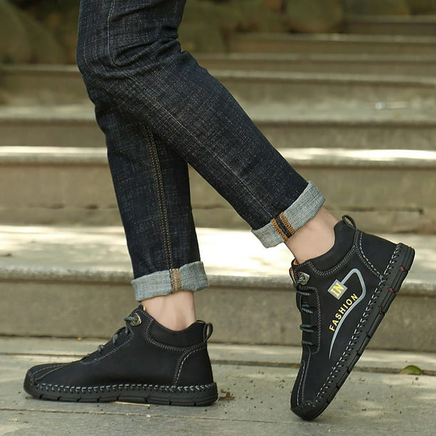 Zapatos de plataforma informales con cordones y caña alta para Wmkox8yii 123q2174 | Bodega Aurrera en línea