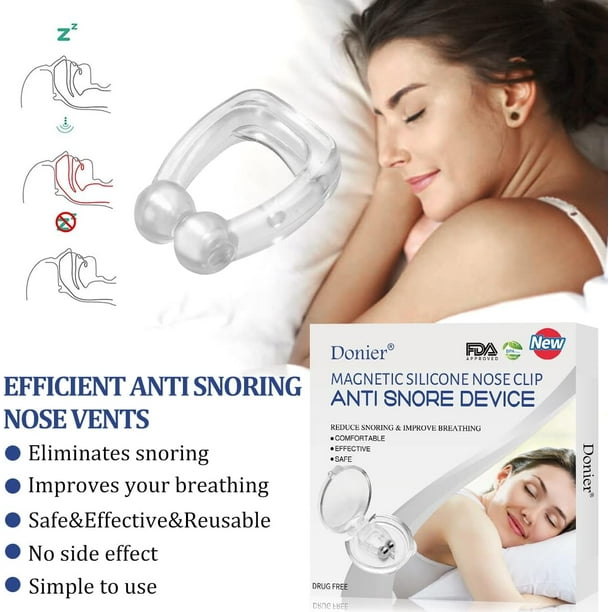 Dispositivos antironquidos - Dilatadores nasales suaves y flexibles |  Mejora la respiración y el sueño | Solución para ronquidos | Conos nasales