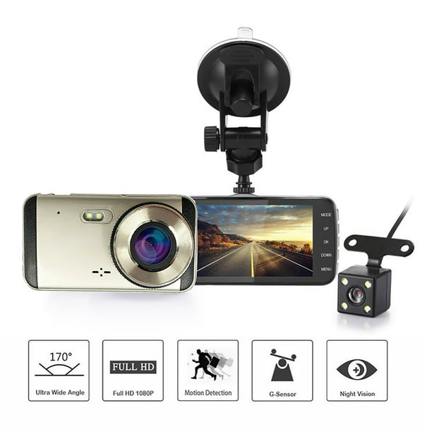 Dash Cam 1080P Full HD Cámara de coche Cámara de tablero de instrumentos  grabadora de video en cámara de coche Dashcam para coches, visión nocturna