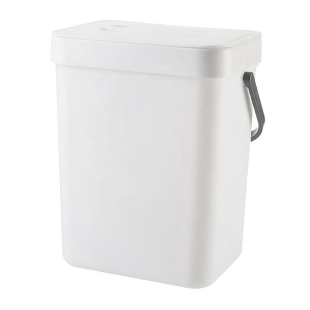 Cubo de basura montado en la pared para cocina, papelera colgante para  puerta de armario, baño