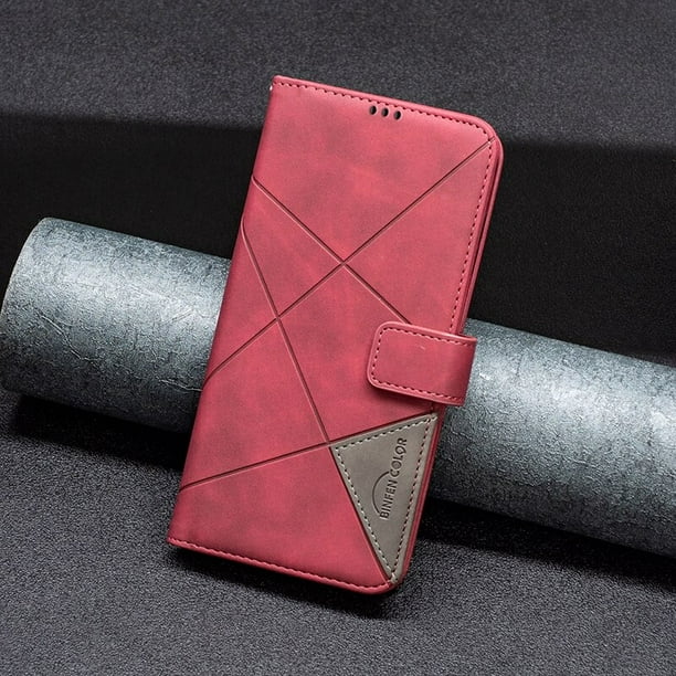 Para Xiaomi Redmi Note 13 Pro 9 Ranuras para tarjetas Cartera con  cremallera Funda de cuero