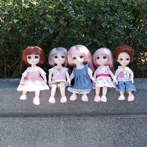 Muñeca 1/6 juguetes de bricolaje para Niñas Ropa zapatos vestido de muñeca  accesorios de moda juguetes para Azul de + Dorado Sunnimix Juguetes de  muñeca de niña