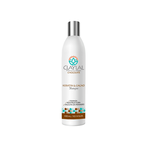Claylal Professional Shampoo Hidrante de Keratina y Cacao, Shampoo