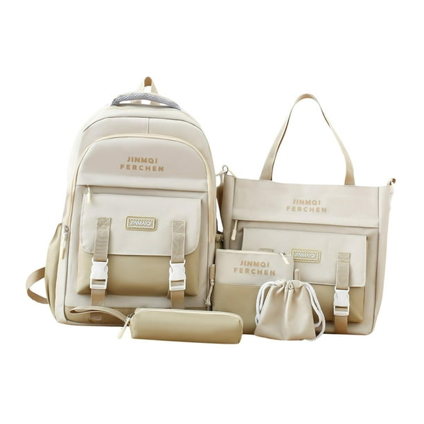Conjunto de mochila para ordenador portátil para hombre y mujer, bolso de  hombro con bolsillo pequeño