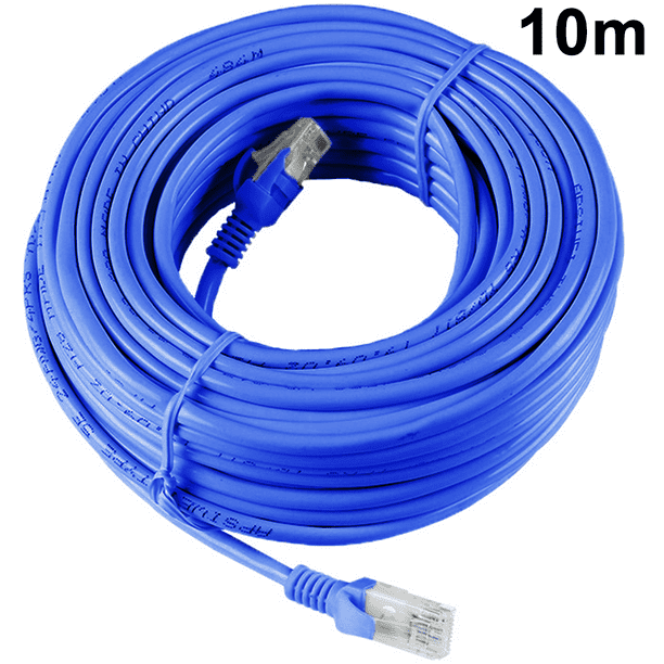 Cable Ethernet UTP CAT 5, de 10 m, ultraplano