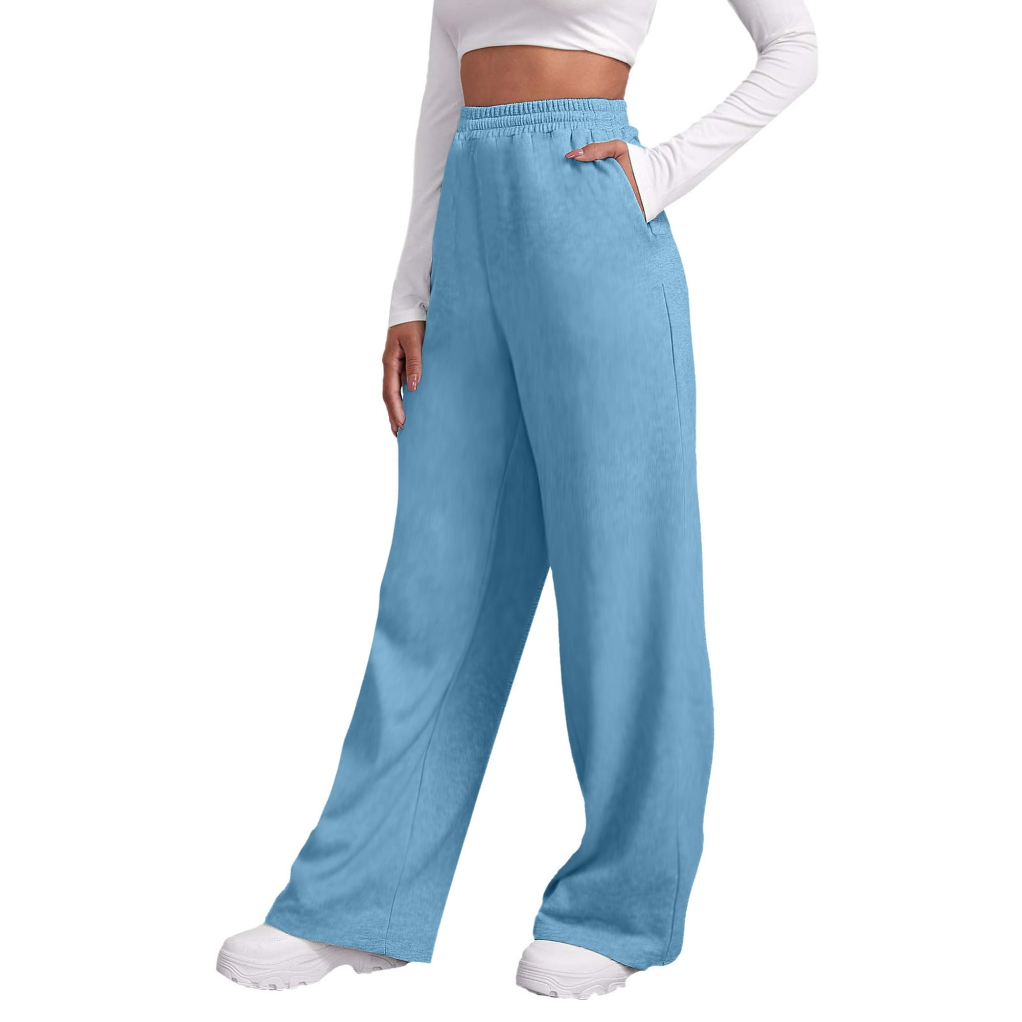 Gibobby Pantalones térmicos de mujer para el frío Pantalones de chándal con  forro polar para mujer, pantalones de chándal en la parte inferior(Gris,CH)