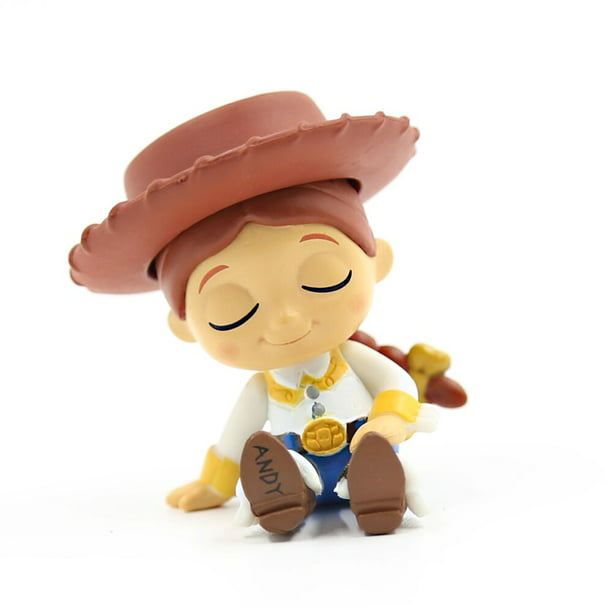 Disney-figuras de acción de Toy Story 4 Woody Buzz Lightyear, modelo de  juguete para niños, versión Q, 3-5cm Gong Bohan LED