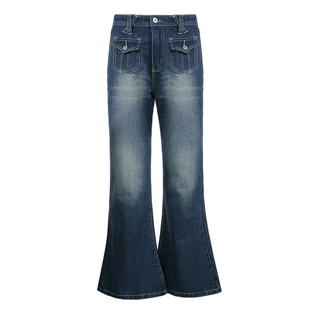 Pantalones vaqueros ajustados de cintura alta con bolsillo para mujer  Fridja hfkajh103408