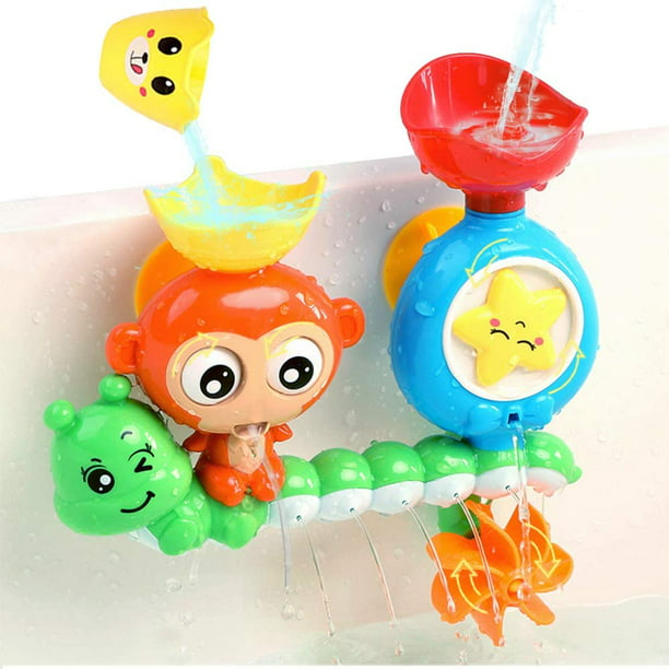 Paquete de 2 juguetes de baño de esquí acuático, juguetes de bañera para  bebé pequeño, juguete de agua de baño de agua de baño, juguete de chorro de