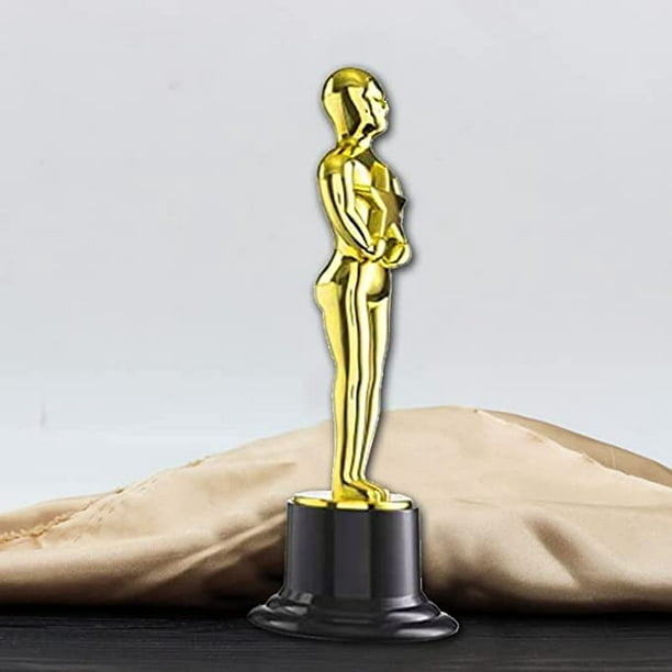 Trofeos dorados de 4 piezas, molde de estatuilla de Oscar, trofeo de  plástico, para ceremonia de premiación, premios de fiesta, celebración  deportiva Sailing Electrónica