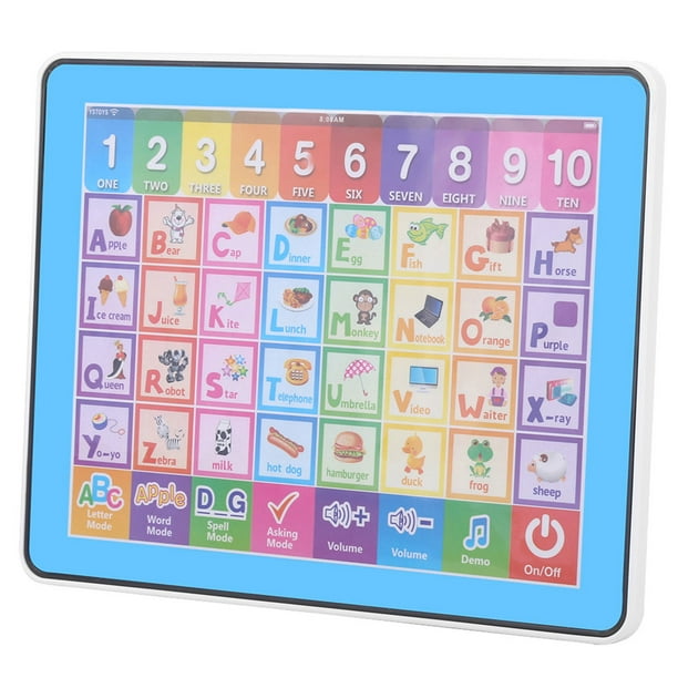 Tablet táctil para niños juguete para 2 - 8 niños tableta de aprendizaje  juguete