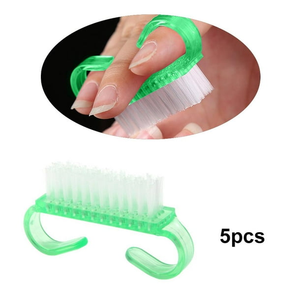 Honoson Juego de 5 pinceles de uñas acrílicas de gel UV 3D, cepillos de  uñas con cepillo de manicura acrílica, tamaño 4, 6, 8, 10, 12
