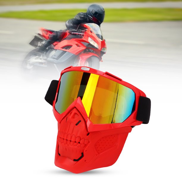 Casco de motocross, casco de motocicleta con gafas, guantes, cubierta  facial para motocross, bicicle Ticfox