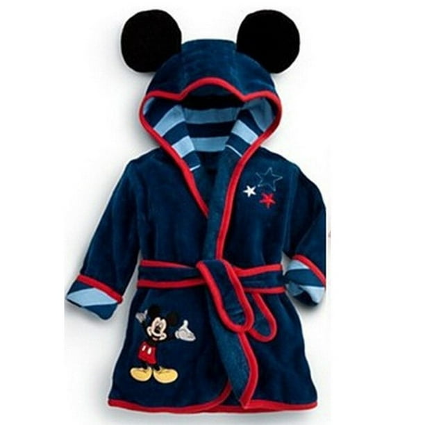 Otoño Invierno chico niño niña bata Albornoz Minnie Mickey Tigre suave franela bata pijamas bebé niños ropa cálida 2-6Y2T Gao Jinjia | Walmart en línea