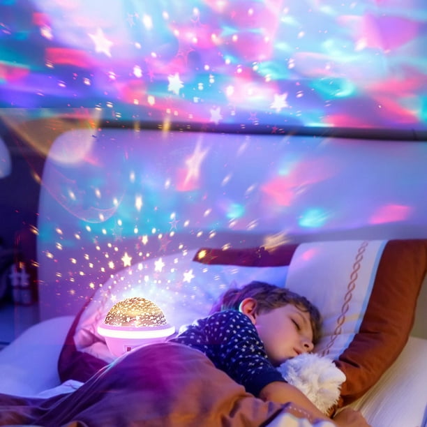 Luz Led para habitación de niños, lámpara de techo de estrella, Luna,  habitación de niños, dormitorio