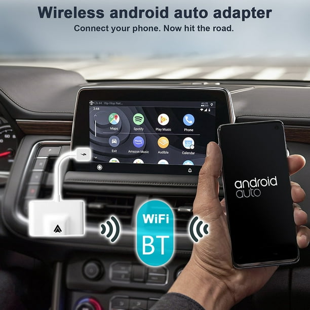 Adaptador inalámbrico Android Auto para automóvil, teléfonos Android  convierte Android Auto con cable a inalámbrico - Adaptador tipo C de  enchufe