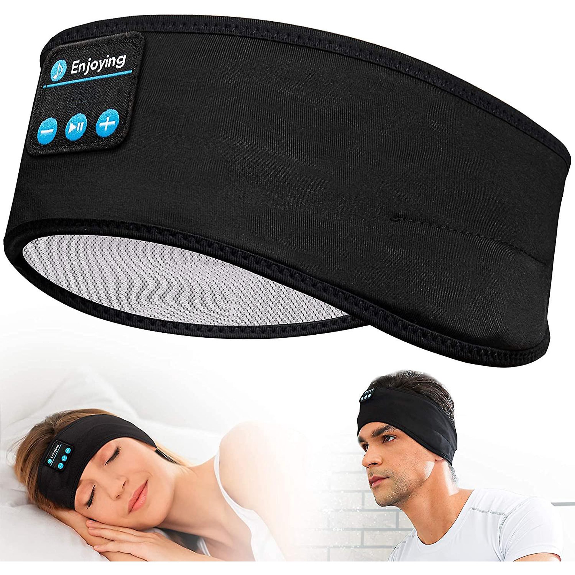 Diadema Lavince Para Dormir Con Auriculares Bluetooth -Gris
