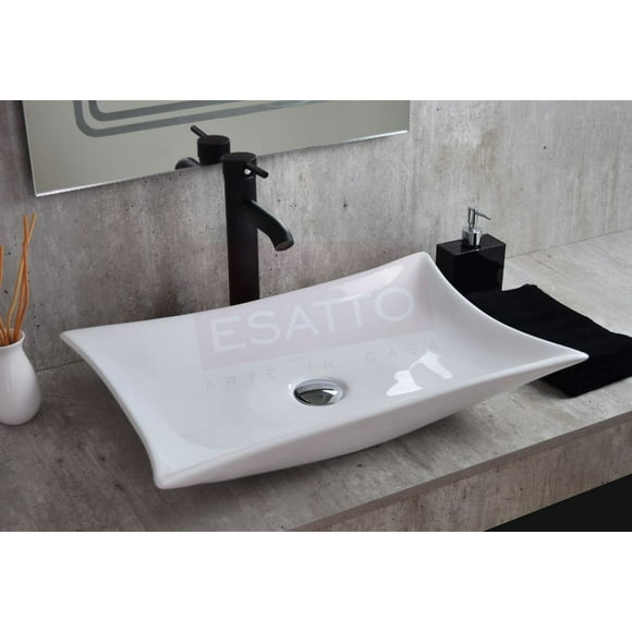 esatto kit stella n paquete de precio mejorado con lavabo llave y desages listo para instalar esatto paquete completo de lavabo para baño