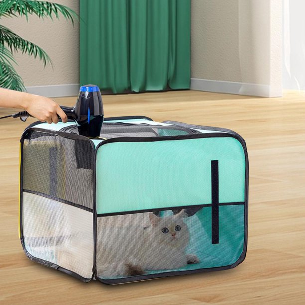 Caja de secado portátil para mascotas, secador de pelo, , aseo, gatos,  perros, jaula secadora para A jinwen jaula de secado