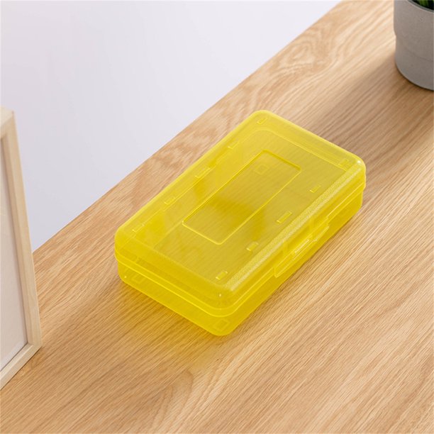 Plastic Pencil Box Large Capacity Pencil Boxes Clear Boxes With Snap-tight  Lid Stackable Design And Stylish Office Supplies Storage Organizer Box