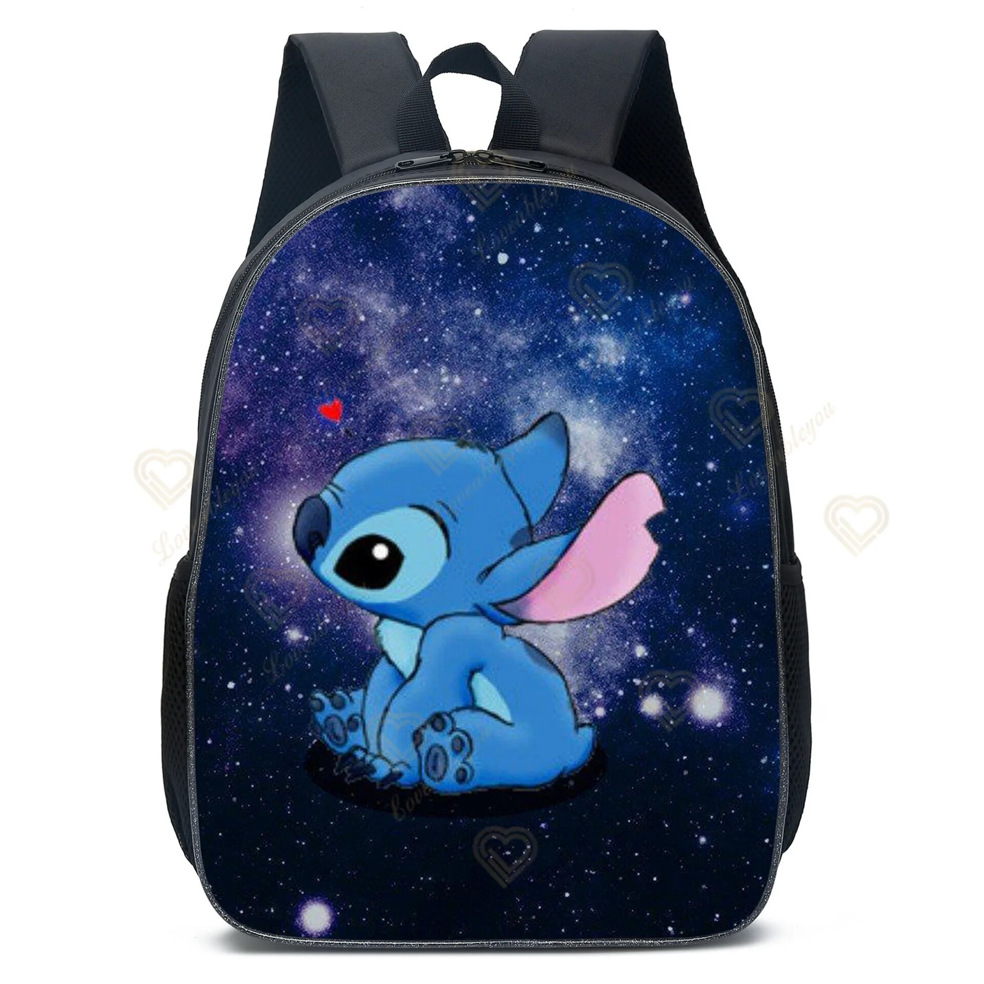 Mochila Disney Stitch de 3 piezas para escuela primaria y secundaria, bolsa  de almuerzo, bolsa de lápices, suministros escolares impermeables