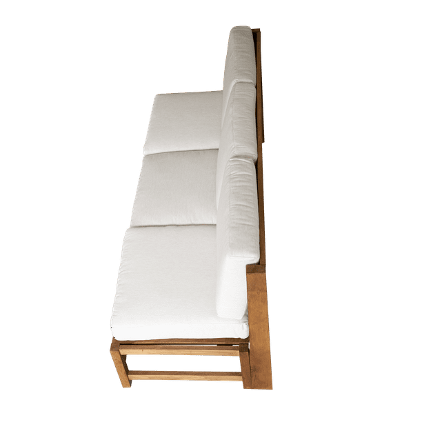 Sillón De Madera Sólida, 3p – Rústico Tratable NATIVO MUEBLES BAHIA