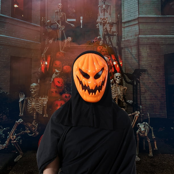 Cosplay de traje Máscaras de calabaza de Halloween Máscaras de calabaza de  terror para adultos Accesorios de disfraces de disfraces para decoraciones  de fiesta de Halloween Suministros de fiesta de zo Eccomum