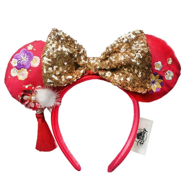 Diadema de Disney con orejas de Mickey, diadema de fuegos artificiales con  Jack Pumpkin King, diadema