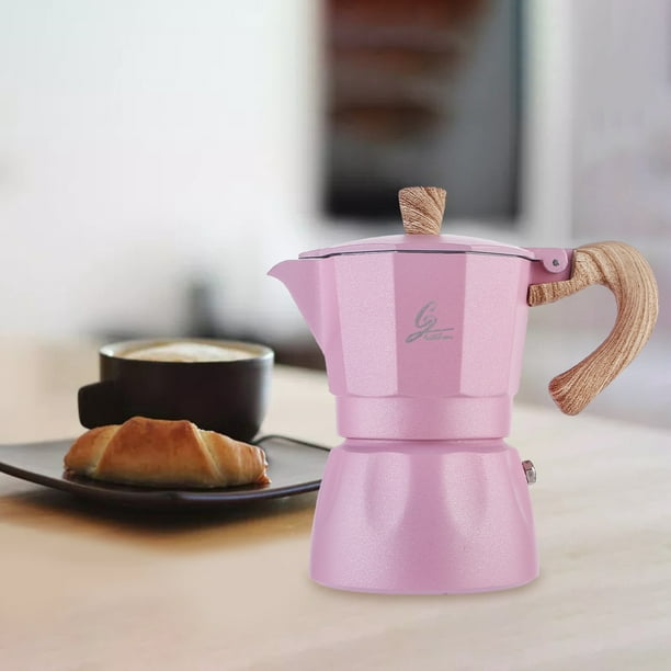 Cafetera rosada 150ml - Shopi
